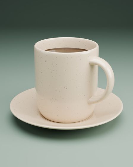 Blender Studio renders for Ceramic mug product shot by Claude Opus 5.5, from first to final