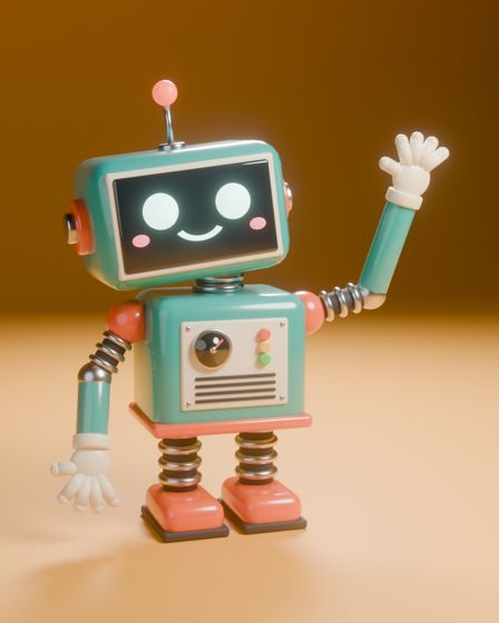 Blender Studio renders for Toy robot waving by Claude Opus 5.5, from first to final