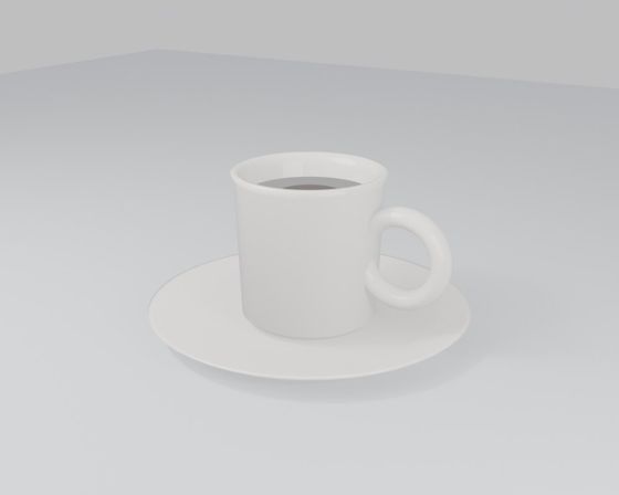 Plain Blender renders for Ceramic mug product shot by Claude Sonnet 5.5, from first to final