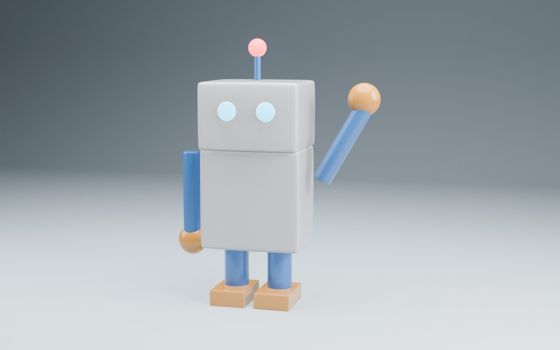 Blender Studio renders for Toy robot waving by Claude Sonnet 5.5, from first to final