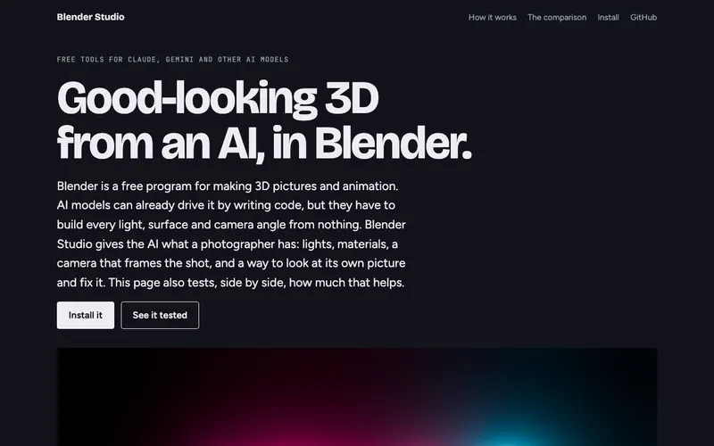 Screenshot of Blender Studio