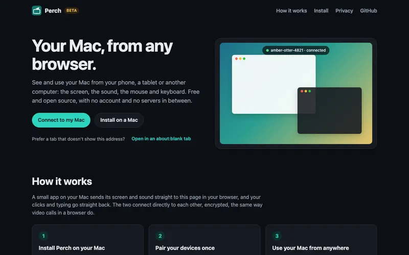 Screenshot of Perch
